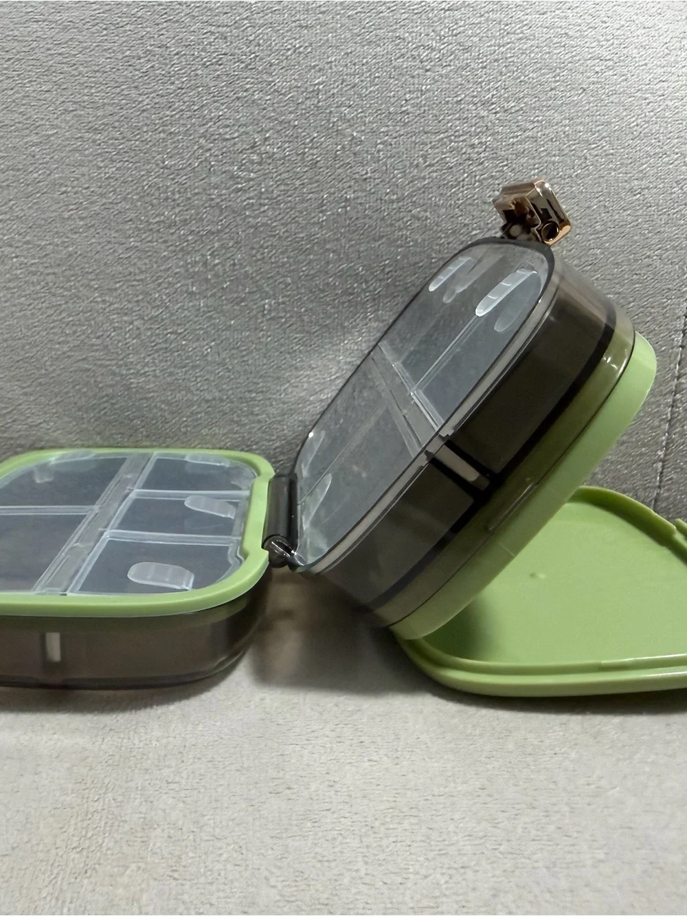 Green Stackable Food Storage Container with Secure Clip
